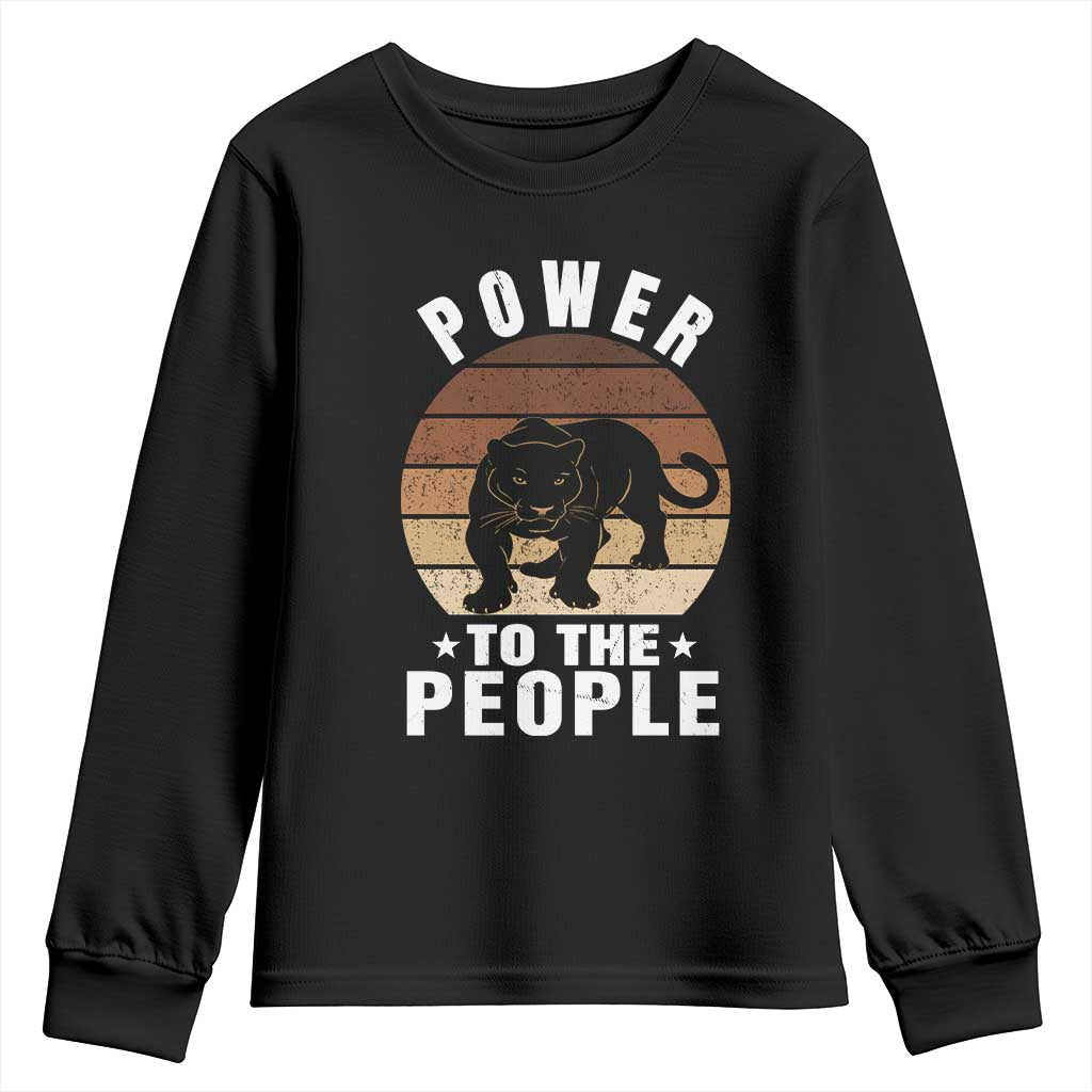 Black Panther Party Youth Sweatshirt Power To The People Black History