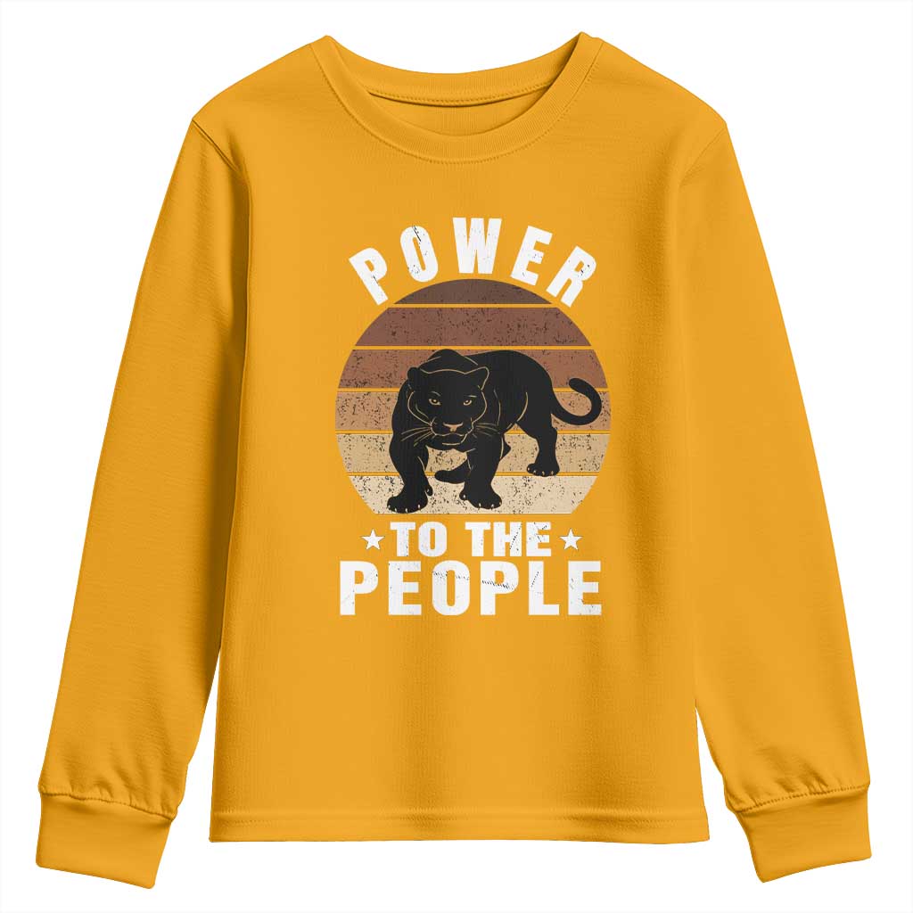 Black Panther Party Youth Sweatshirt Power To The People Black History