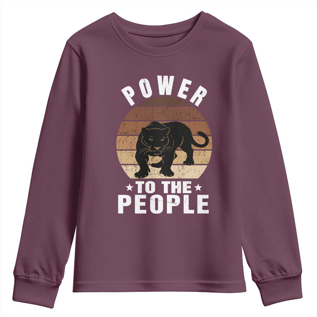Black Panther Party Youth Sweatshirt Power To The People Black History