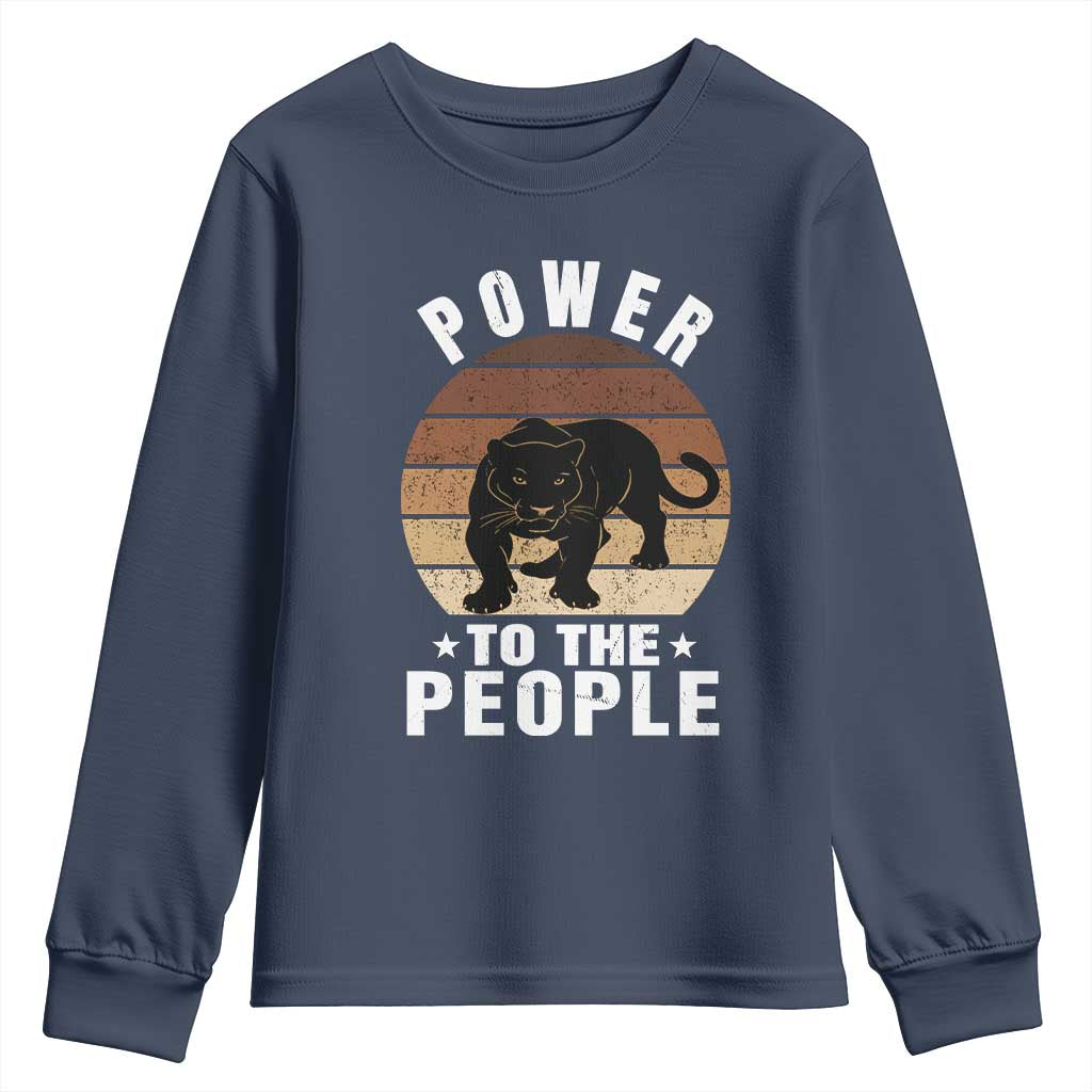 Black Panther Party Youth Sweatshirt Power To The People Black History