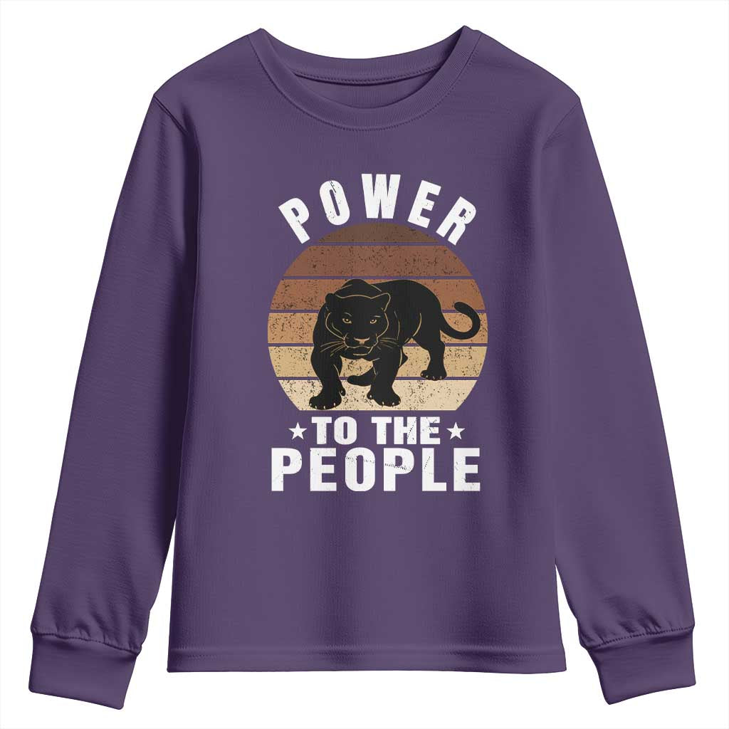 Black Panther Party Youth Sweatshirt Power To The People Black History