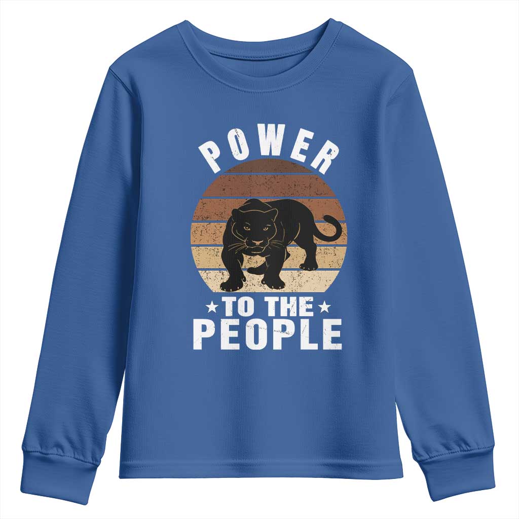Black Panther Party Youth Sweatshirt Power To The People Black History
