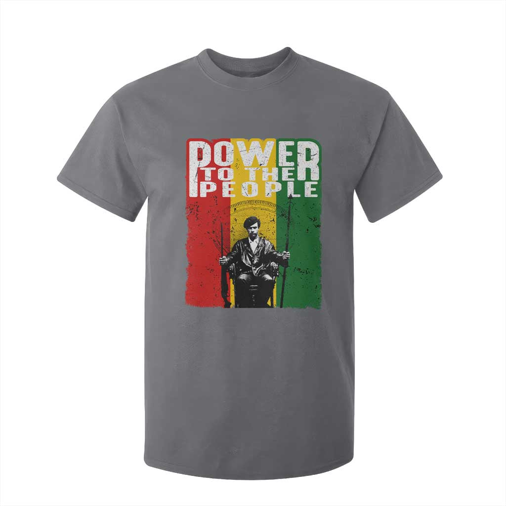 Black Panther Party Huey P. Newton T Shirt For Kid Power To The People