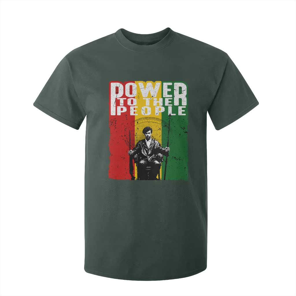 Black Panther Party Huey P. Newton T Shirt For Kid Power To The People