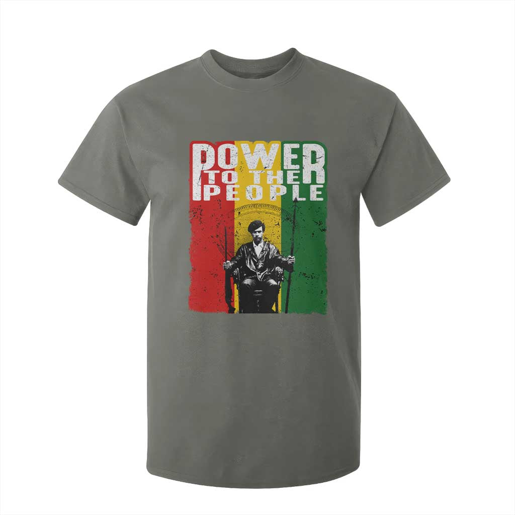 Black Panther Party Huey P. Newton T Shirt For Kid Power To The People