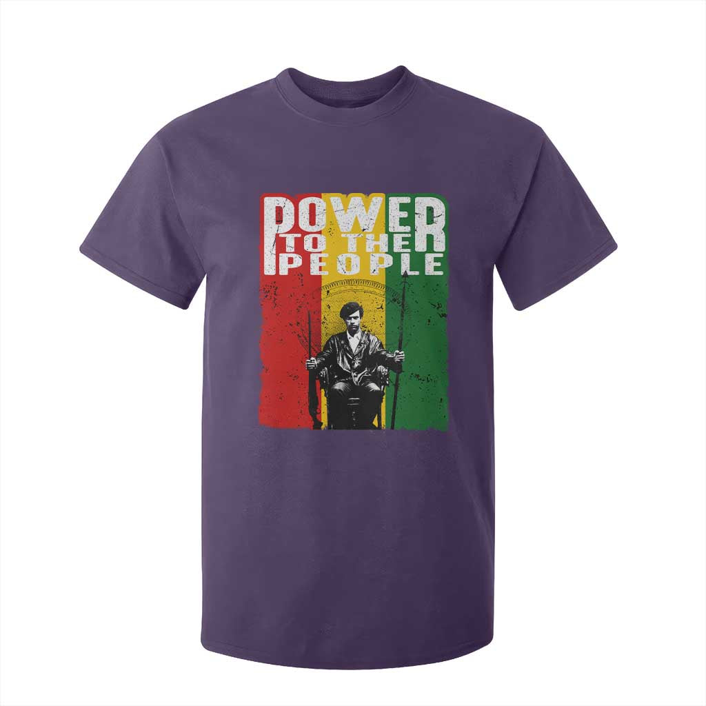 Black Panther Party Huey P. Newton T Shirt For Kid Power To The People