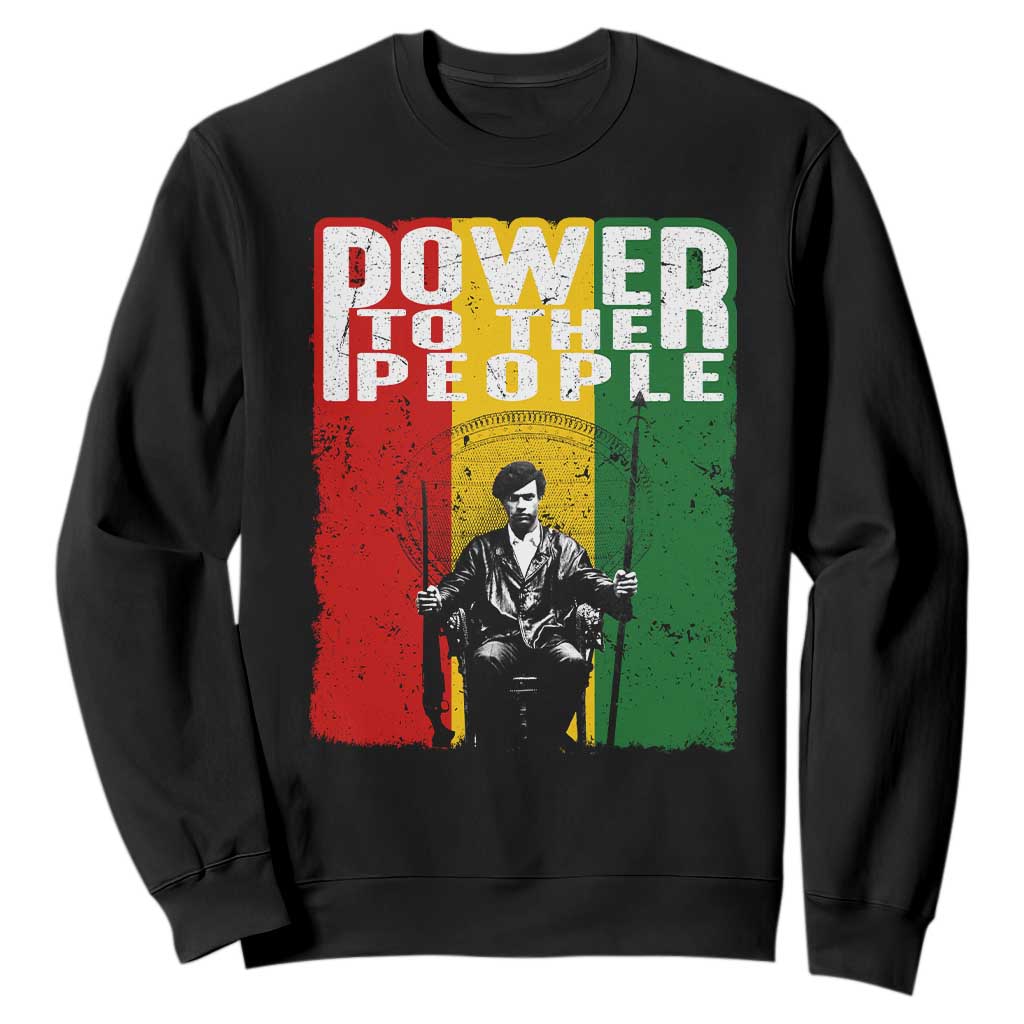 Black Panther Party Huey P. Newton Sweatshirt Power To The People