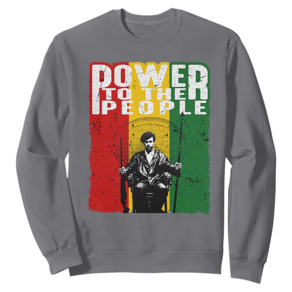 Black Panther Party Huey P. Newton Sweatshirt Power To The People