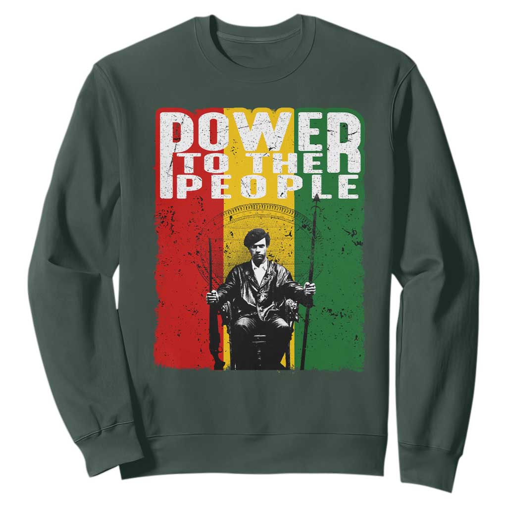 Black Panther Party Huey P. Newton Sweatshirt Power To The People