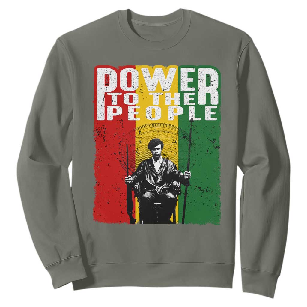 Black Panther Party Huey P. Newton Sweatshirt Power To The People
