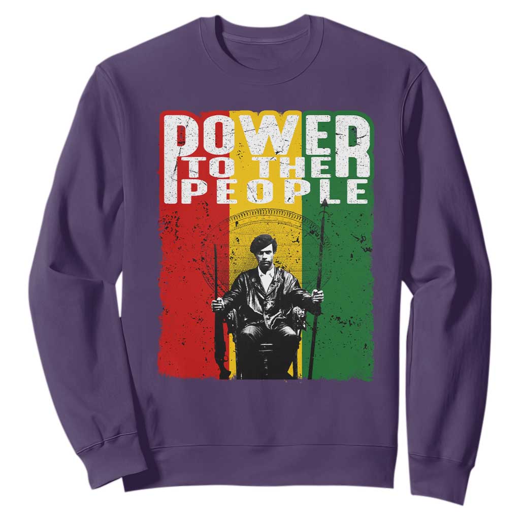 Black Panther Party Huey P. Newton Sweatshirt Power To The People
