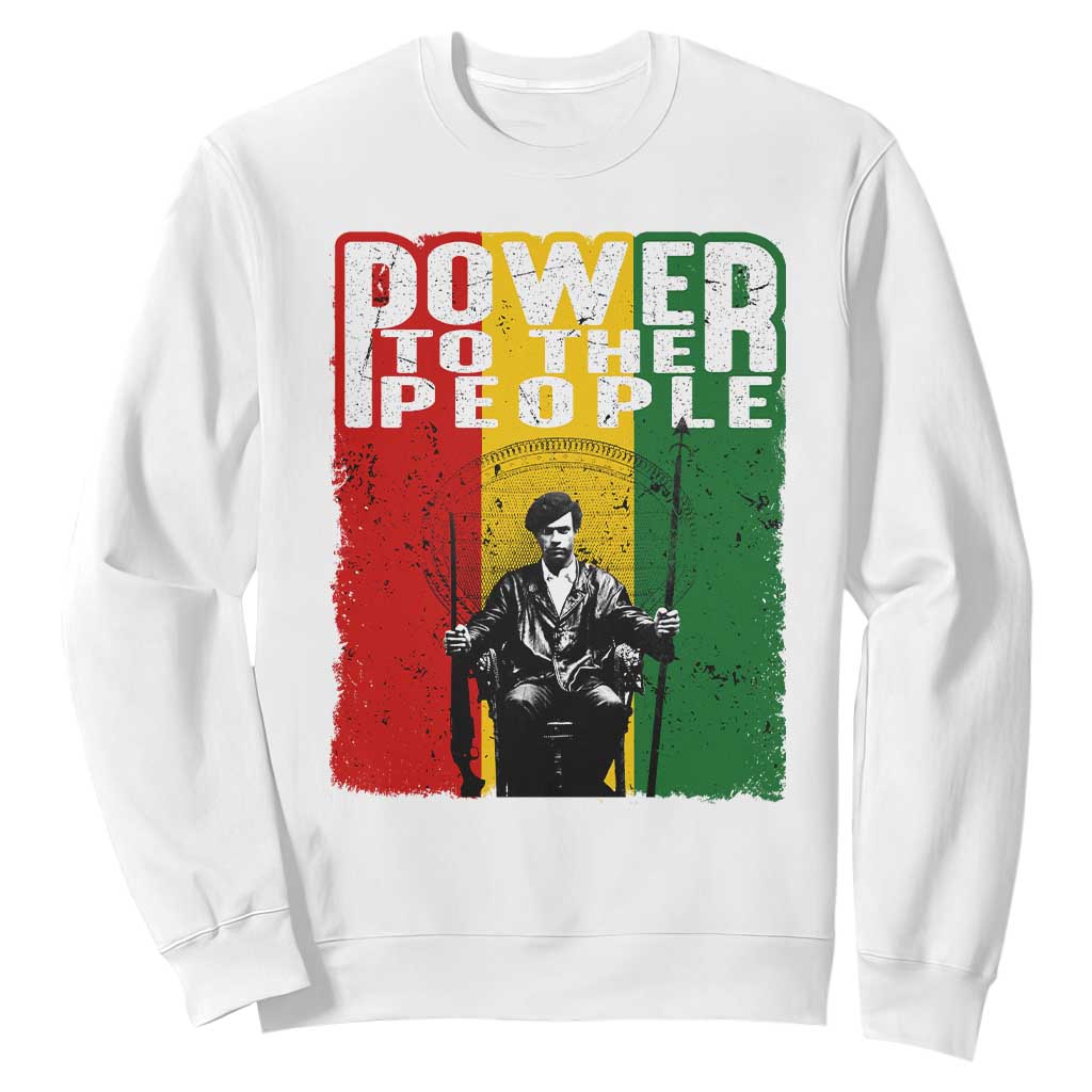 Black Panther Party Huey P. Newton Sweatshirt Power To The People