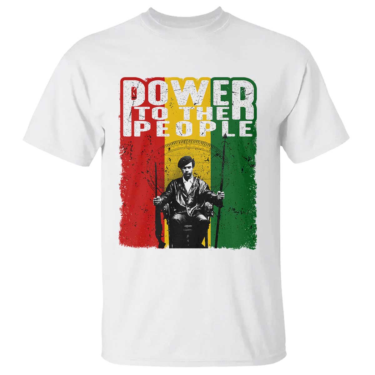 Black Panther Party Huey P. Newton T Shirt Power To The People
