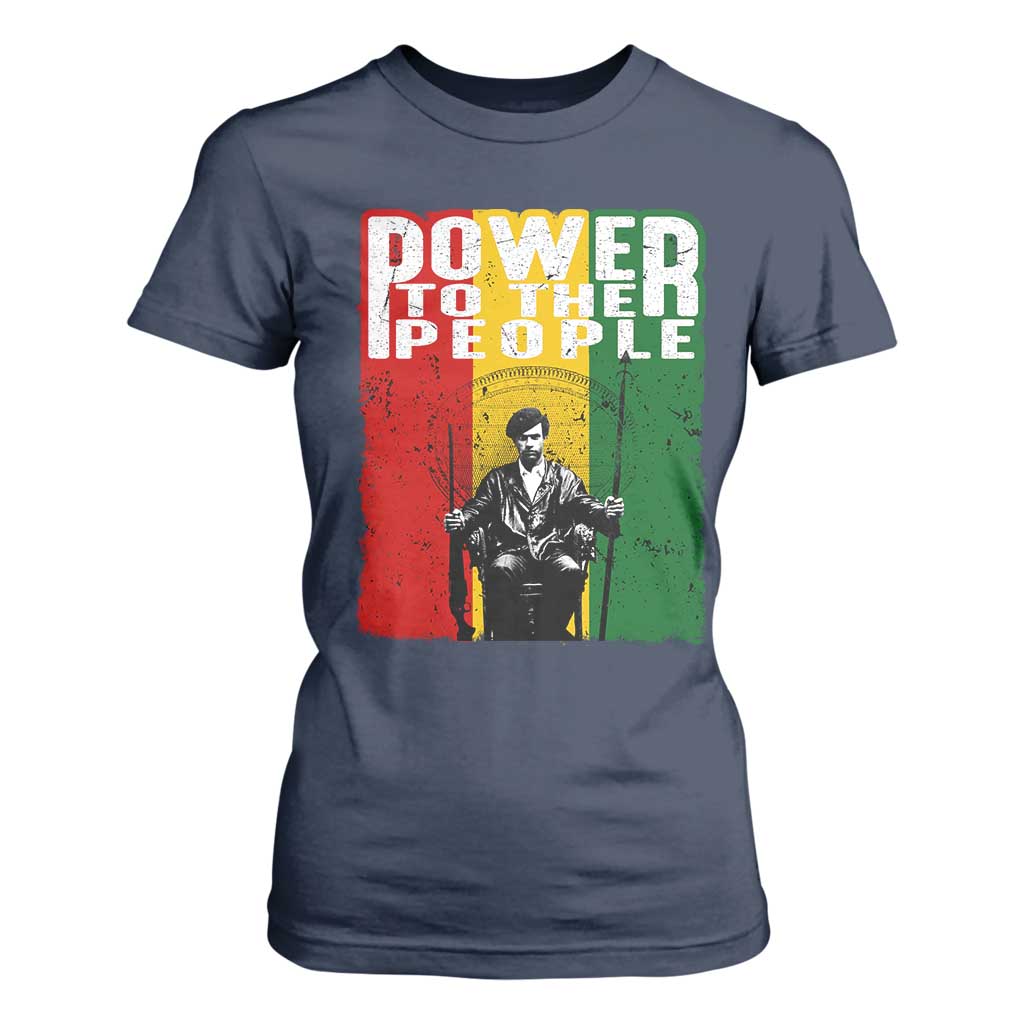 Black Panther Party Huey P. Newton T Shirt For Women Power To The People