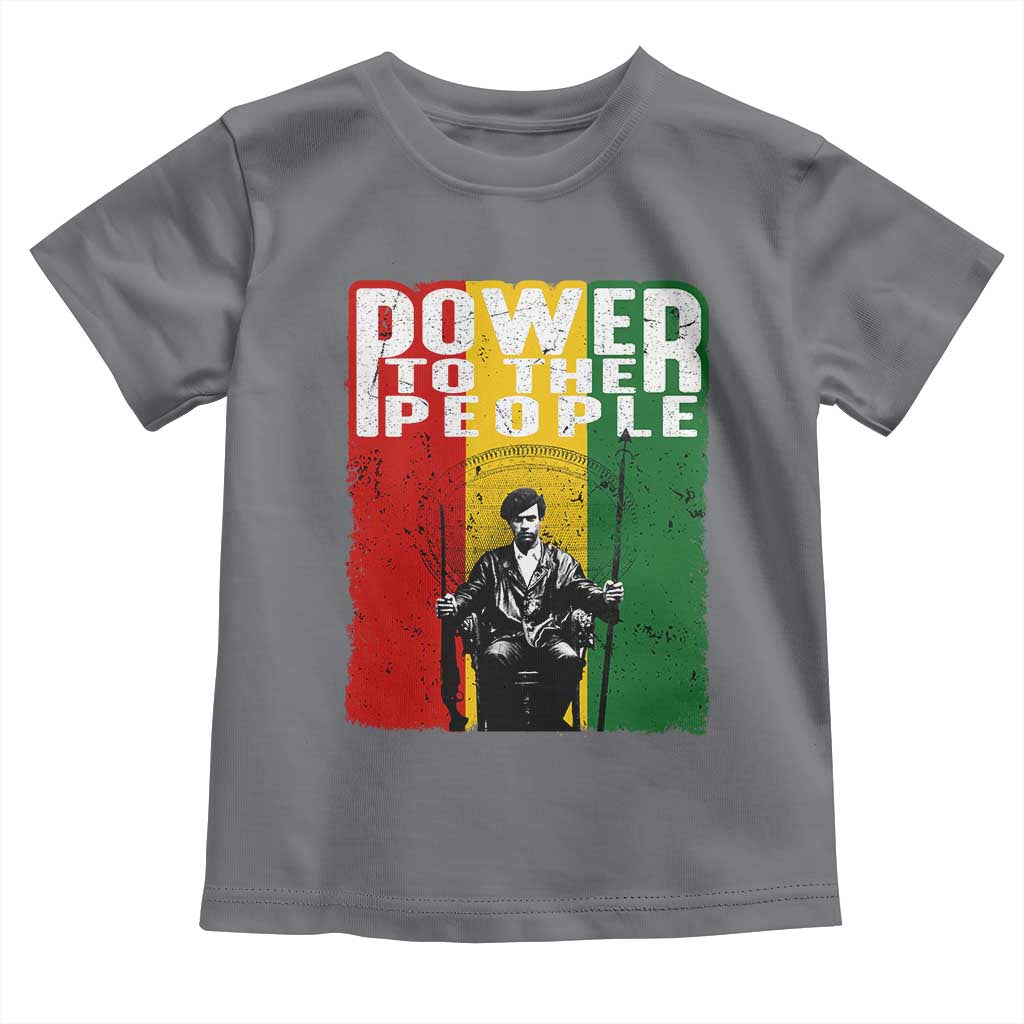 Black Panther Party Huey P. Newton Toddler T Shirt Power To The People