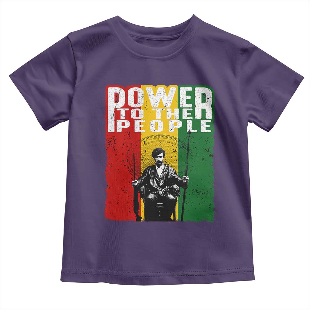 Black Panther Party Huey P. Newton Toddler T Shirt Power To The People
