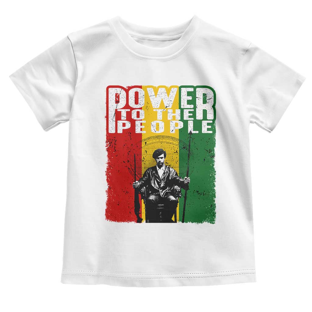 Black Panther Party Huey P. Newton Toddler T Shirt Power To The People