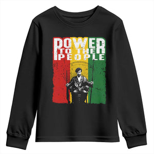 Black Panther Party Huey P. Newton Youth Sweatshirt Power To The People