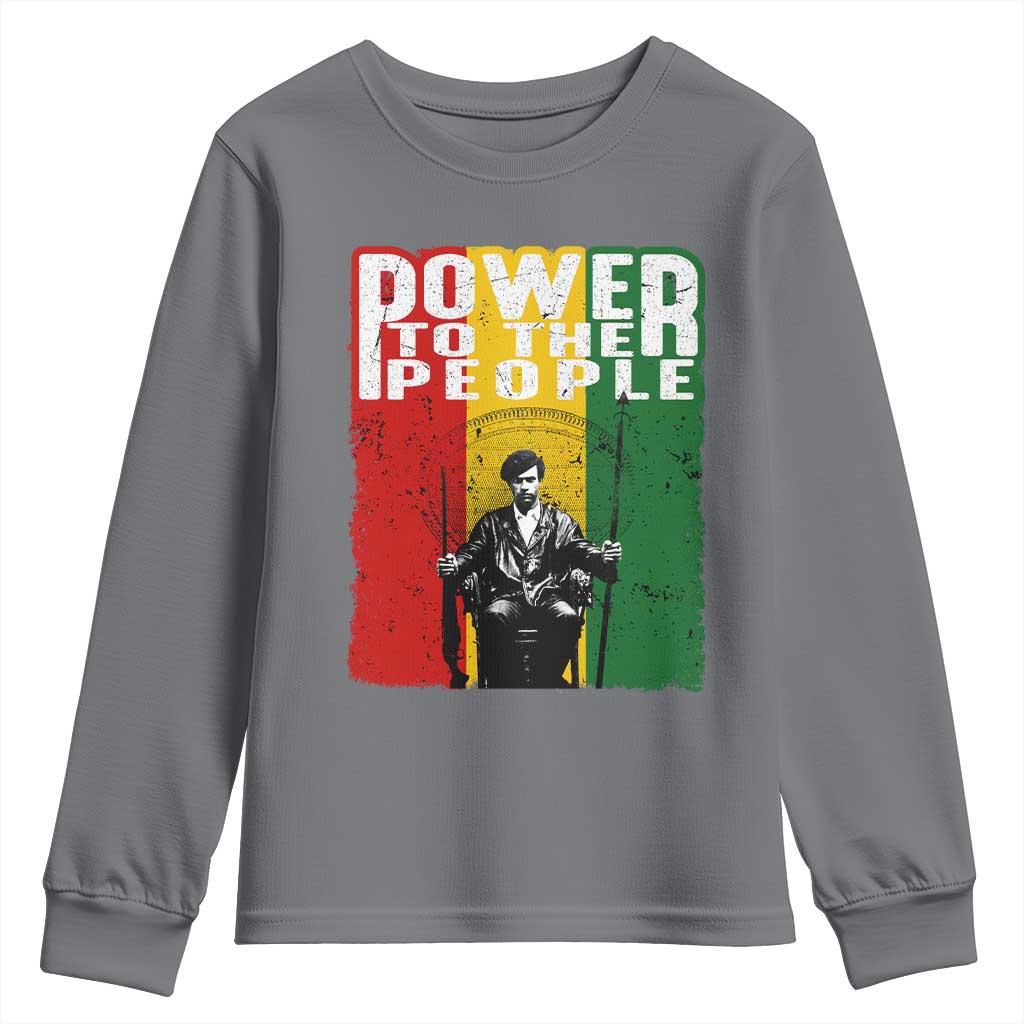 Black Panther Party Huey P. Newton Youth Sweatshirt Power To The People