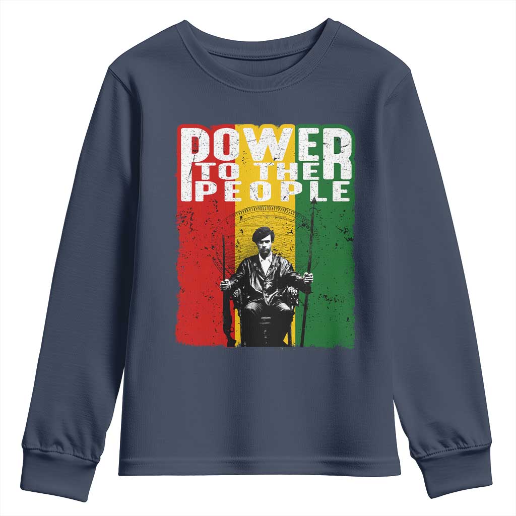 Black Panther Party Huey P. Newton Youth Sweatshirt Power To The People