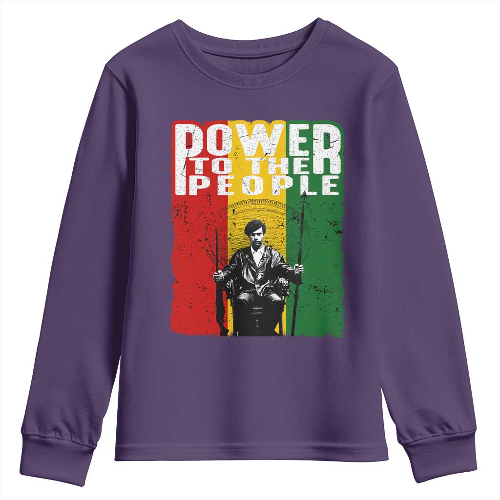 Black Panther Party Huey P. Newton Youth Sweatshirt Power To The People