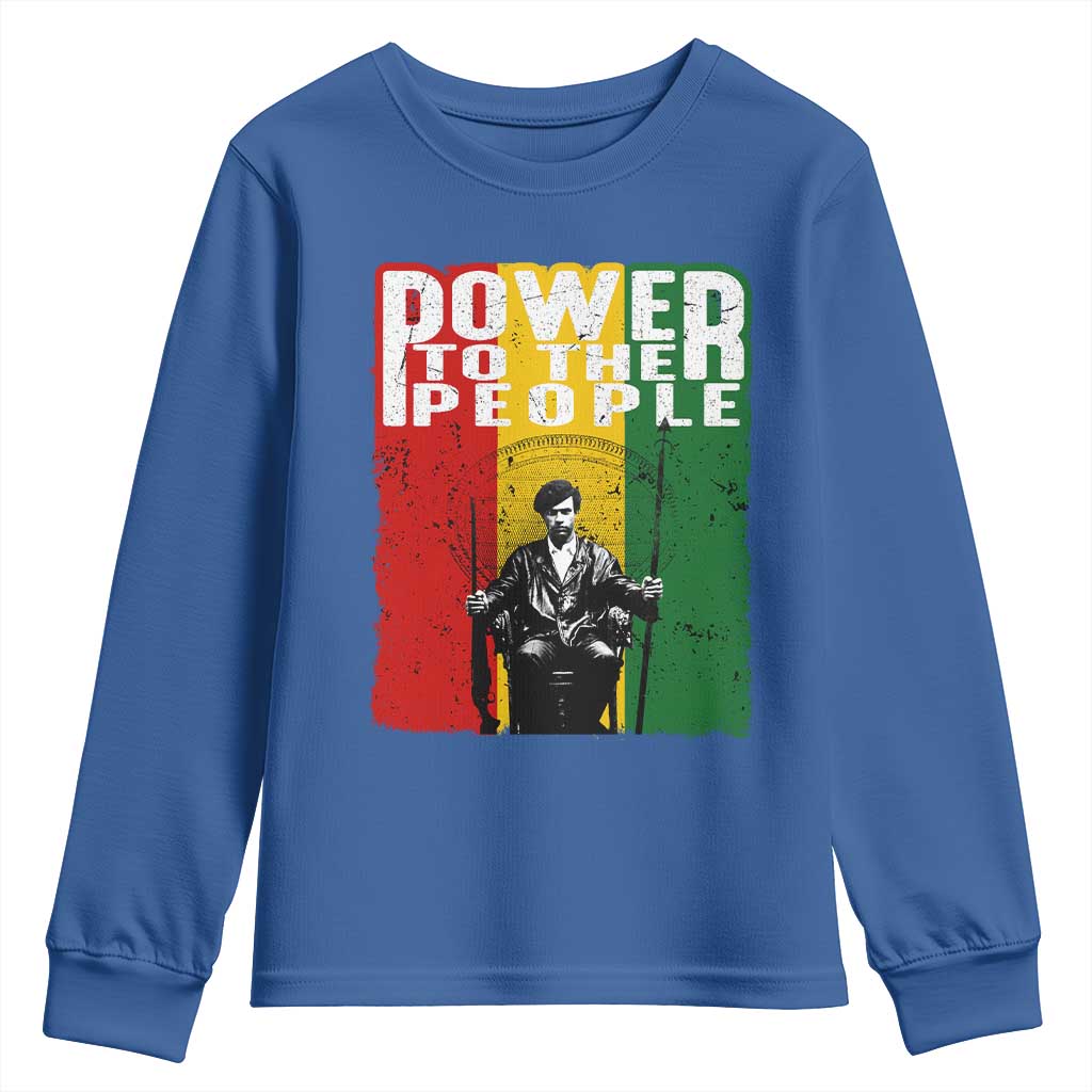 Black Panther Party Huey P. Newton Youth Sweatshirt Power To The People