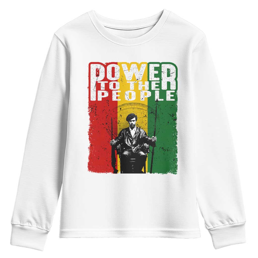 Black Panther Party Huey P. Newton Youth Sweatshirt Power To The People