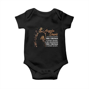 Angela Davis Baby Onesie I Am Changing The Things I Cannot Accept Black Panther Party