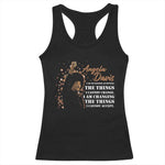 Angela Davis Racerback Tank Top I Am Changing The Things I Cannot Accept Black Panther Party