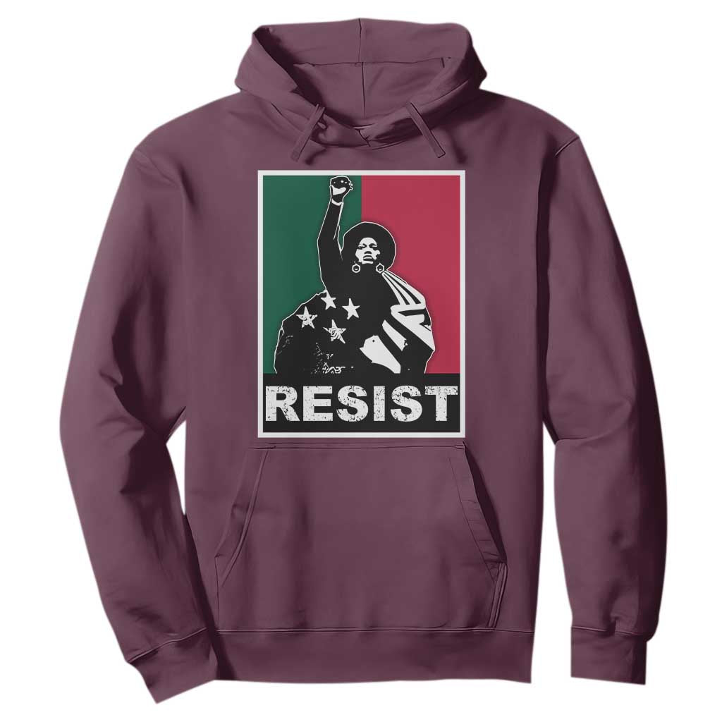 Resist Angela Davis Hoodie Black Panther Party History Civil Rights
