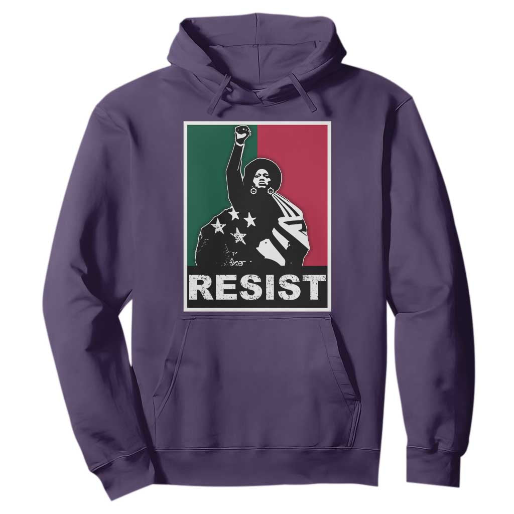 Resist Angela Davis Hoodie Black Panther Party History Civil Rights