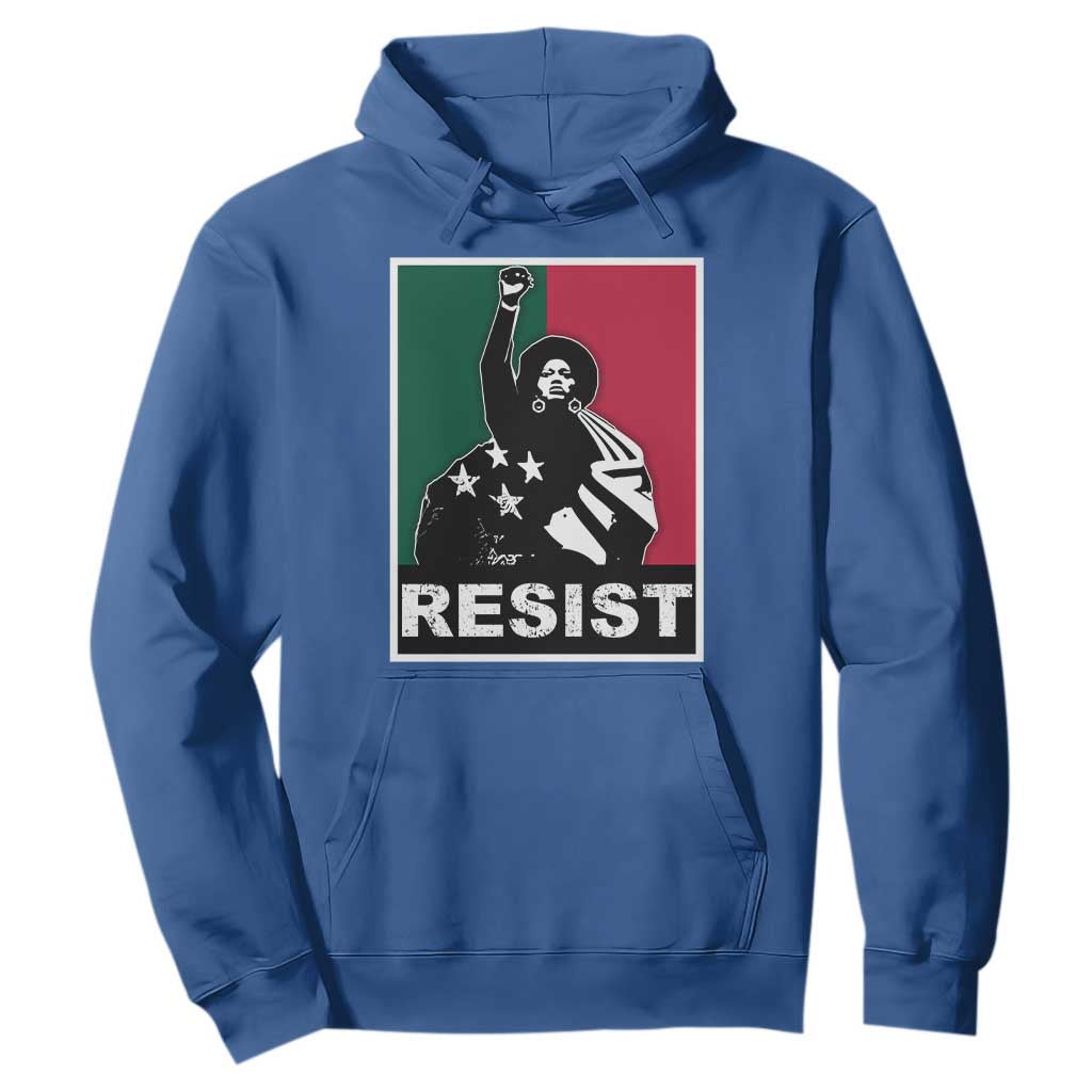 Resist Angela Davis Hoodie Black Panther Party History Civil Rights