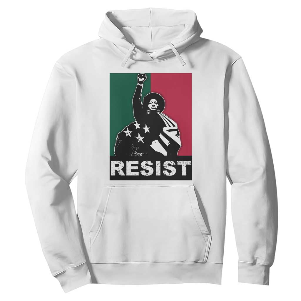 Resist Angela Davis Hoodie Black Panther Party History Civil Rights