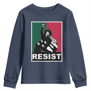 Resist Angela Davis Youth Sweatshirt Black Panther Party History Civil Rights
