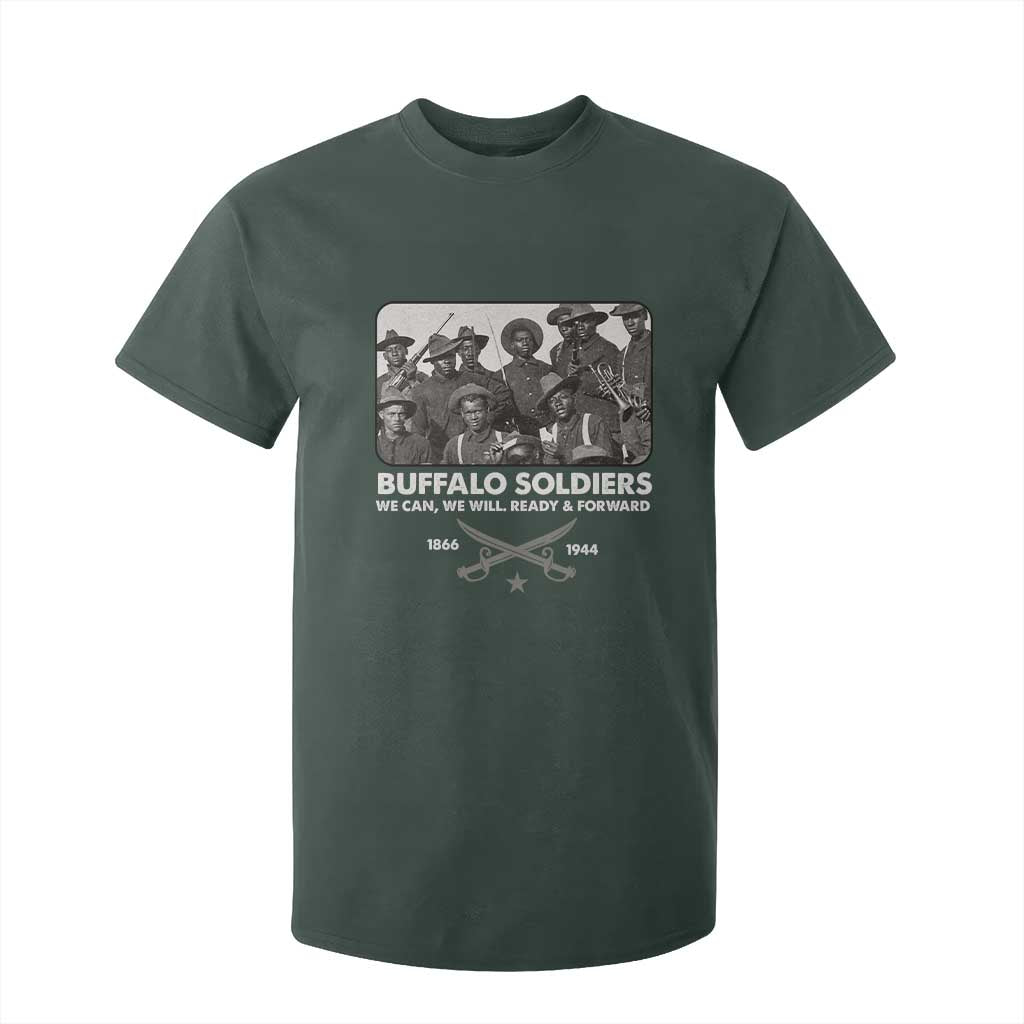 Buffalo Soldiers T Shirt For Kid We Can We Will Ready Forward Black History