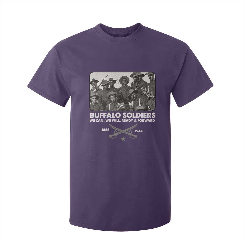 Buffalo Soldiers T Shirt For Kid We Can We Will Ready Forward Black History