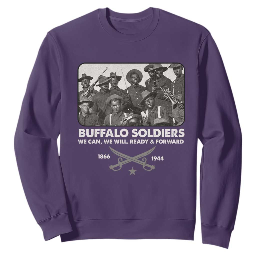 Buffalo Soldiers Sweatshirt We Can We Will Ready Forward Black History