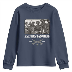 Buffalo Soldiers Youth Sweatshirt We Can We Will Ready Forward Black History