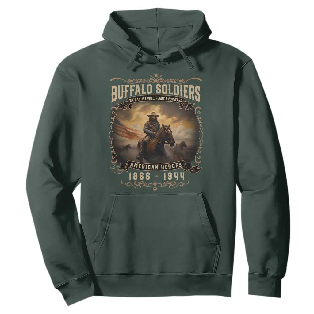 Buffalo Soldiers Hoodie American Heros Cavalry Black History