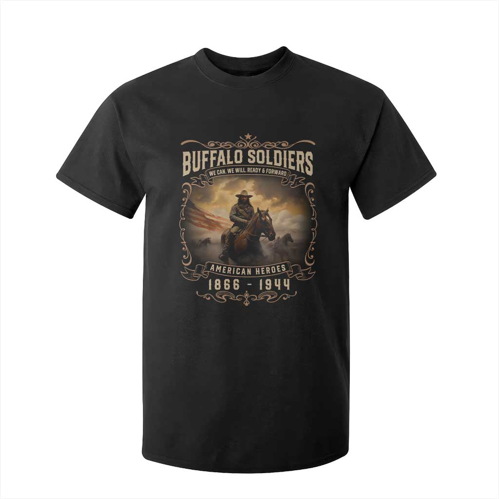 Buffalo Soldiers T Shirt For Kid American Heros Cavalry Black History