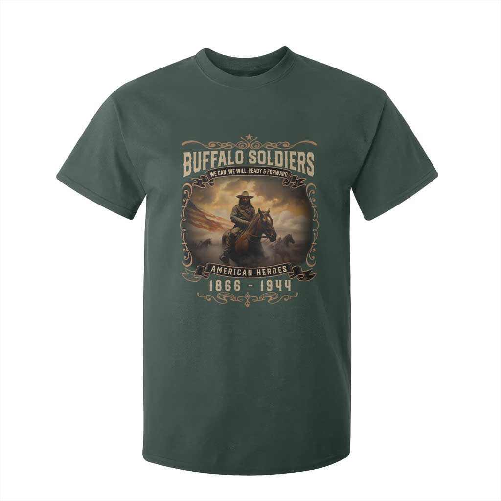 Buffalo Soldiers T Shirt For Kid American Heros Cavalry Black History