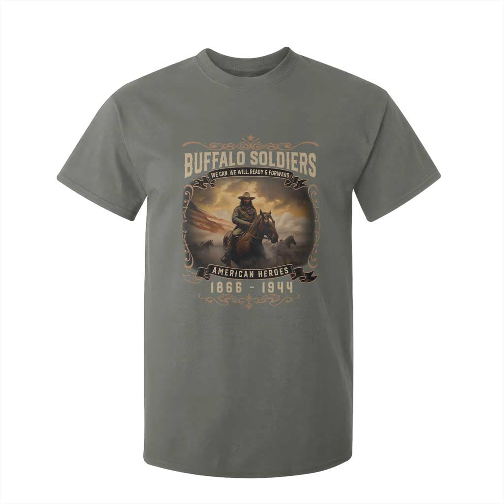 Buffalo Soldiers T Shirt For Kid American Heros Cavalry Black History