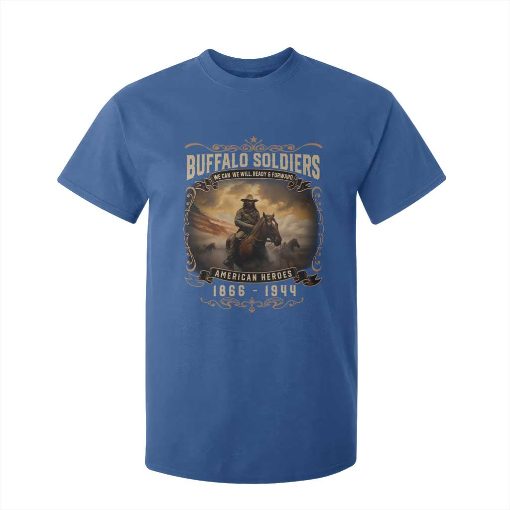 Buffalo Soldiers T Shirt For Kid American Heros Cavalry Black History