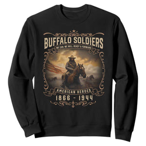 Buffalo Soldiers Sweatshirt American Heros Cavalry Black History