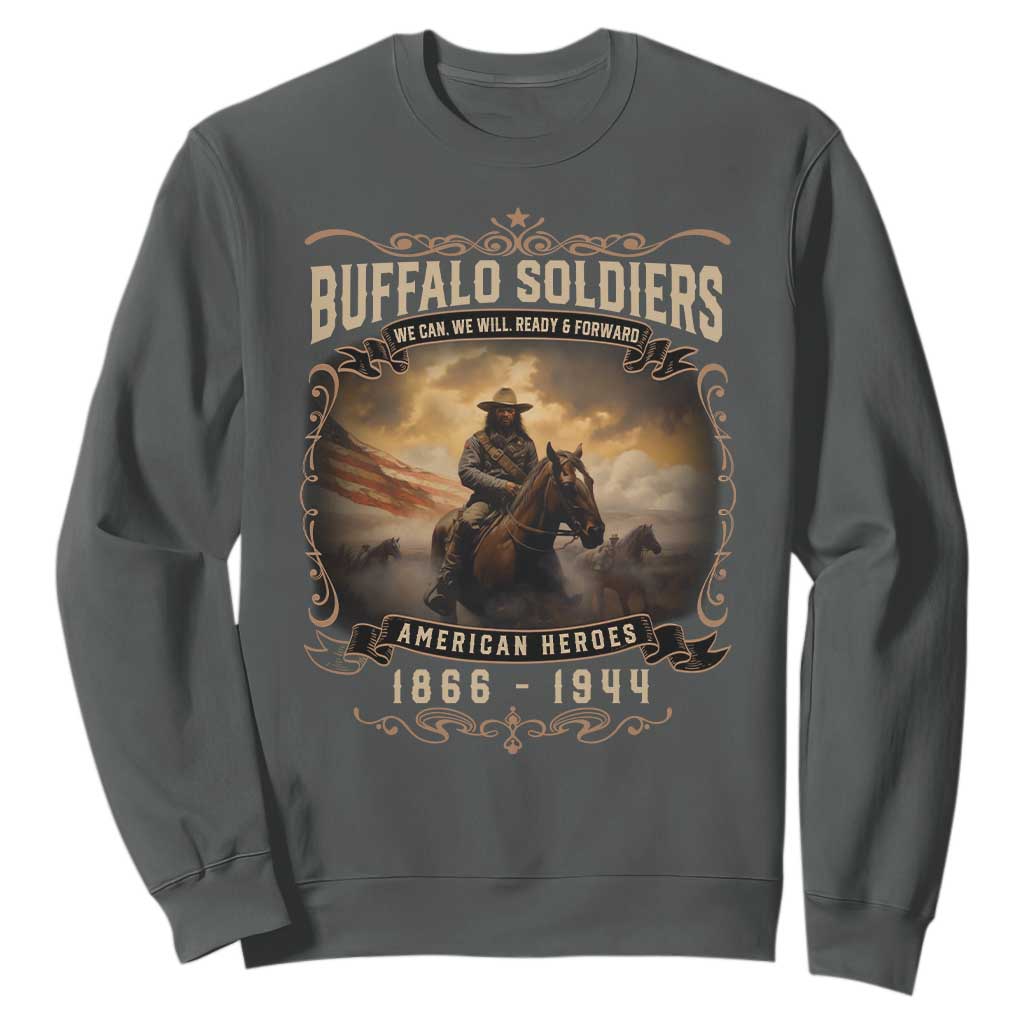 Buffalo Soldiers Sweatshirt American Heros Cavalry Black History