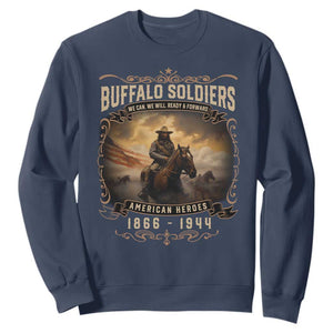 Buffalo Soldiers Sweatshirt American Heros Cavalry Black History