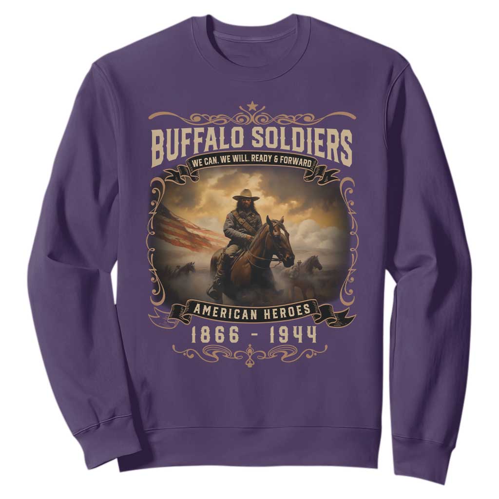 Buffalo Soldiers Sweatshirt American Heros Cavalry Black History