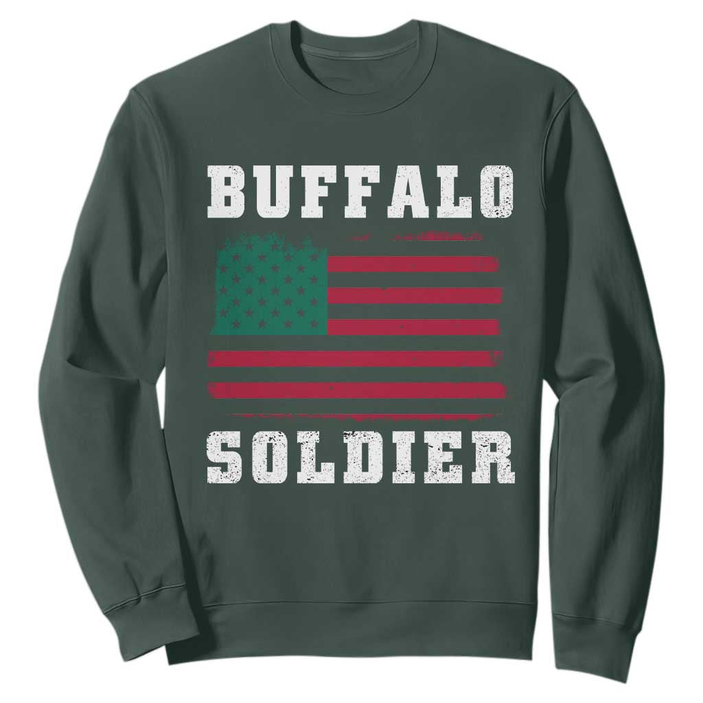 Buffalo Soldiers Sweatshirt African American Cavalry Black History