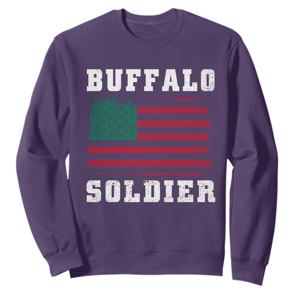 Buffalo Soldiers Sweatshirt African American Cavalry Black History