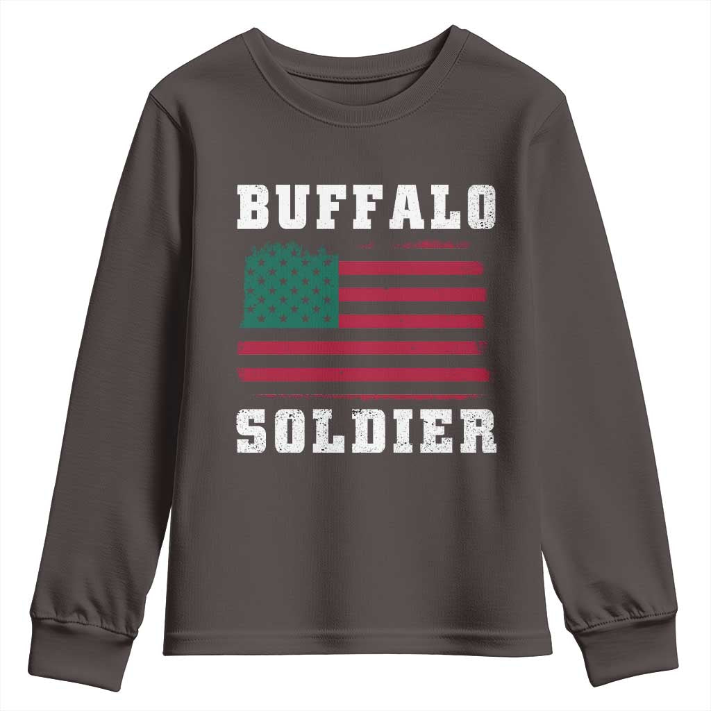 Buffalo Soldiers Youth Sweatshirt African American Cavalry Black History